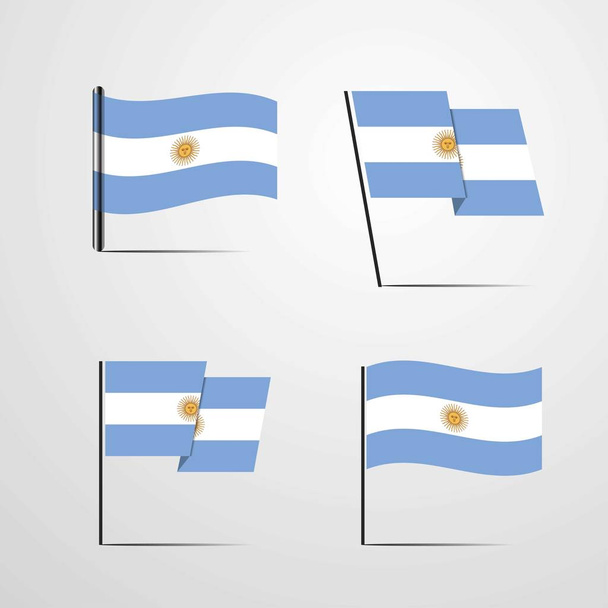 Argentina vlajka ikonu vektorové ilustrace - Vektor, obrázek