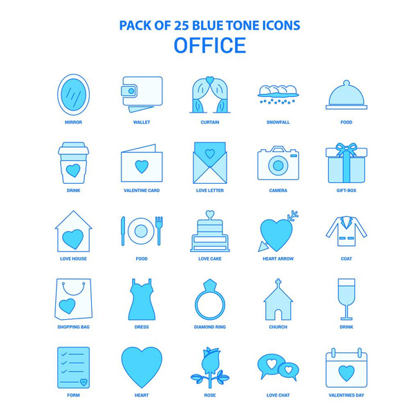 Pack d'icônes Office Blue Tone - 25 ensembles d'icônes
 - Vecteur, image