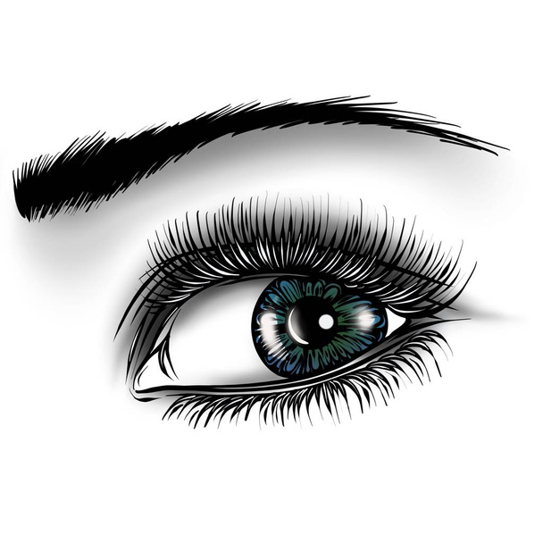 Krásné ženské oči s make-up - Fotografie, Obrázek