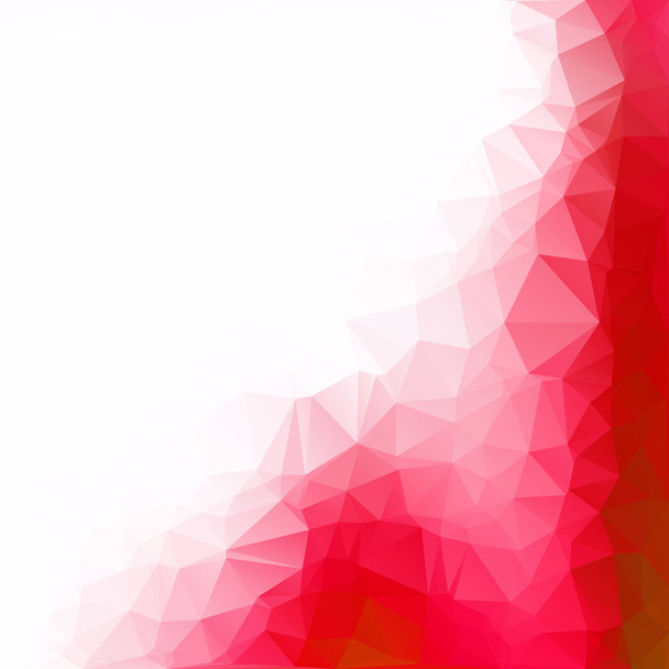 Red Polygonal Mosaic Background, Creative Design Templates - Vector, Image