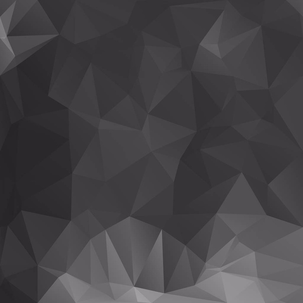 Black Polygonal Mosaic Background, Creative Design Templates - Vector, Image