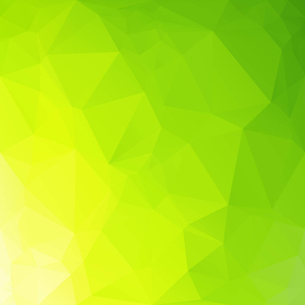 Fondo de mosaico poligonal verde, plantillas de diseño creativo - Vector, imagen