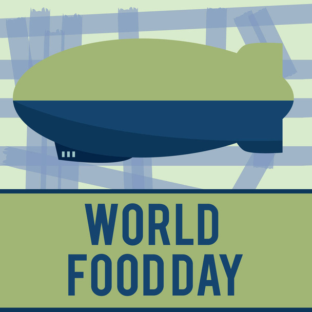 Nota scritta che mostra la Giornata Mondiale dell'Alimentazione. Foto d'impresa in mostra Giornata mondiale d'azione dedicata alla lotta contro la fame nel mondo
 - Foto, immagini