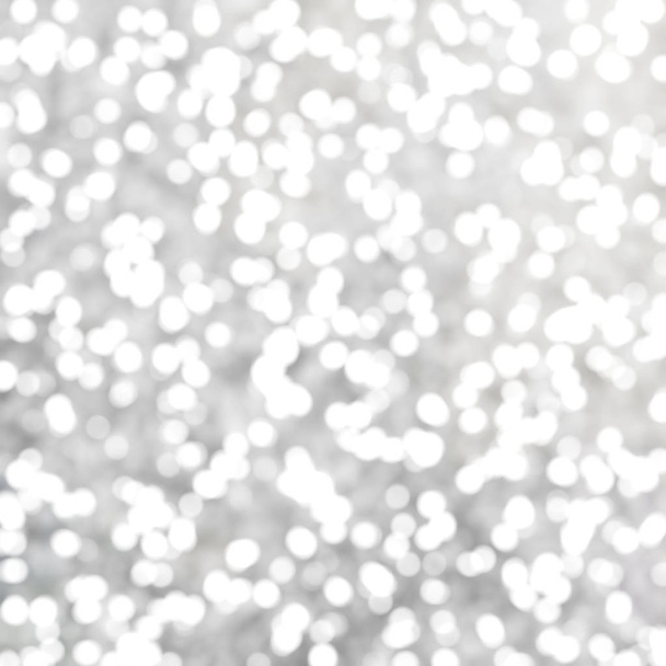 Desenfocado único abstracto gris blanco Bokeh festivo luces
 - Foto, Imagen