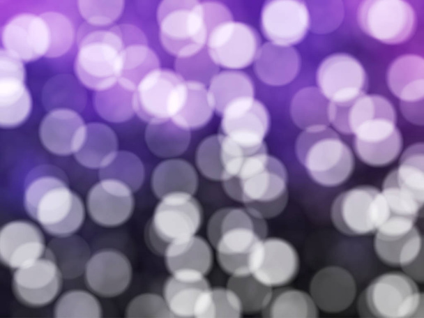 Slavnostní rozsvícení rozostřeného unikátní abstraktní fialové Bokeh - Fotografie, Obrázek