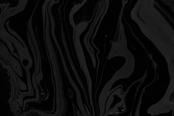 black Marble background with paint splashes texture - 写真・画像