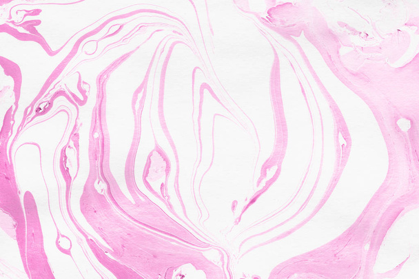 Розовый мраморный фон с брызгами краски текстуры - Фото, изображение