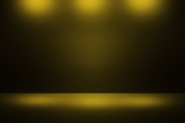 Vitrine de produits jaunes, fond projecteur. Mise en page, présentation
 - Photo, image