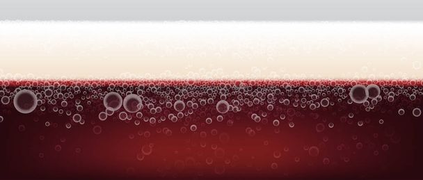 Fond de bière sombre avec mousse et fond de bulles. Illustration vectorielle
. - Vecteur, image