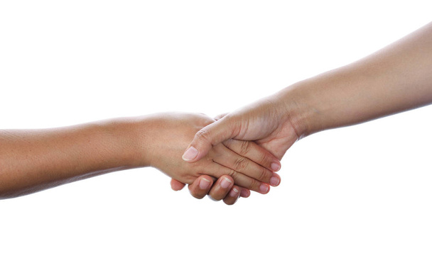 Closeup of people shaking hands - Foto, Imagen