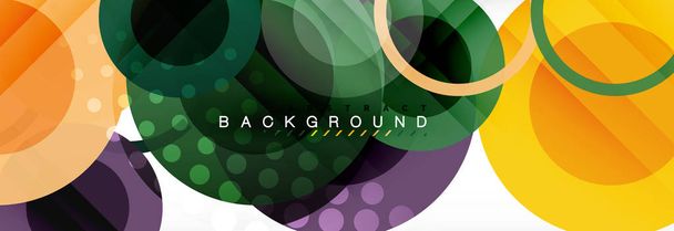 Circle composition abstract background - Vector, Image