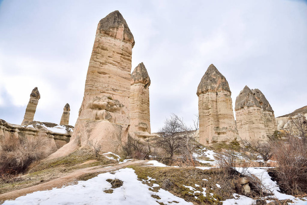 beautiful landscape in Cappadocia - Fotoğraf, Görsel