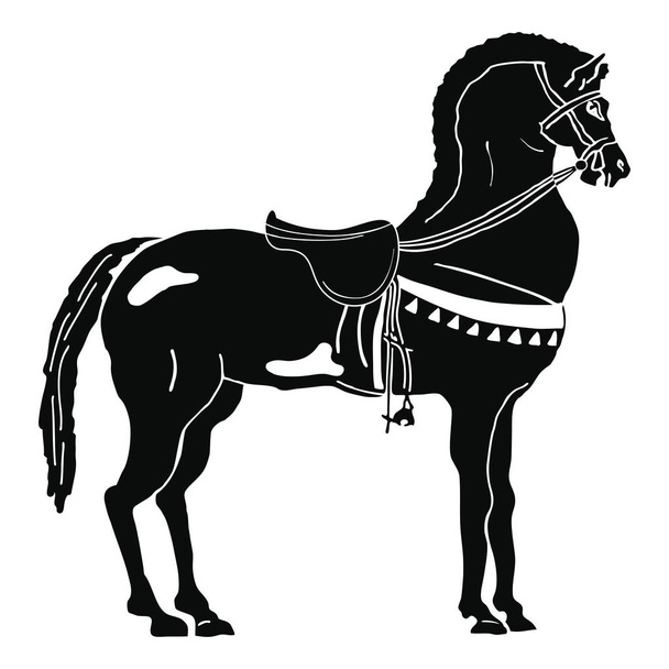 Horse on white background. - Vector, Image