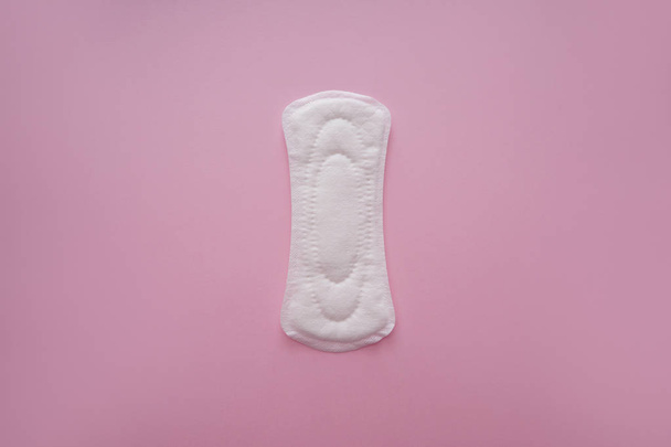 Menstrual pad on color background - Foto, Imagen