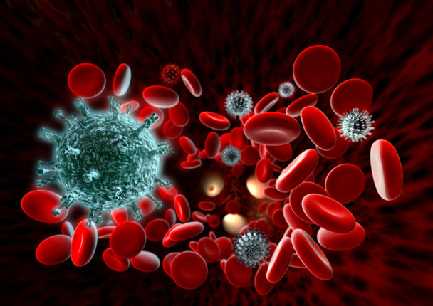 Virus in blood - Photo, Image