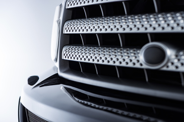 close up view of black automobile as background - Φωτογραφία, εικόνα
