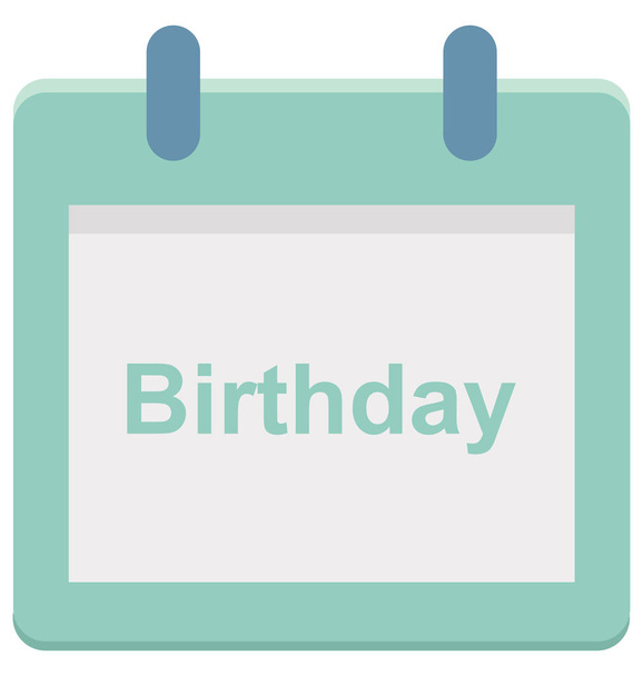 Urodziny, urodziny wydarzenie specjalne dzień Vector icon, który mogą być łatwo modyfikowane lub edytować. - Wektor, obraz