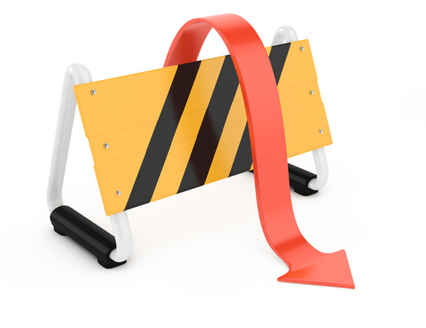 barrier and arrow - Photo, Image