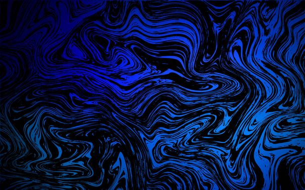 Темний векторний візерунок BLUE з лініями, овалами. Неявна оберфлексивна абстрактна ілюстрація з градієнтом. Нова композиція для вашої брендбуку
. - Вектор, зображення