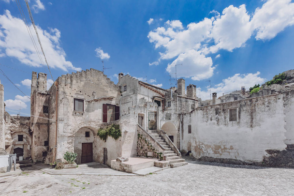 Streets and houses of the sassi of Matera, Italy - Photo, image