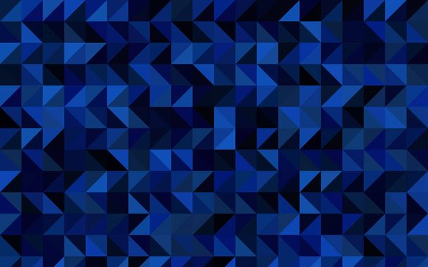 dunkelblaues Vektor-leuchtendes dreieckiges Muster. leuchtende farbige Illustration in einem ganz neuen Stil. die Vorlage kann als Hintergrund für Mobiltelefone verwendet werden. - Vektor, Bild