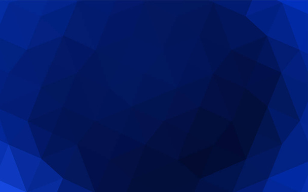 Dark BLUE vector abstract polygonal background. Creative illustration in halftone style with gradient. A new texture for your design. - Vector, Image