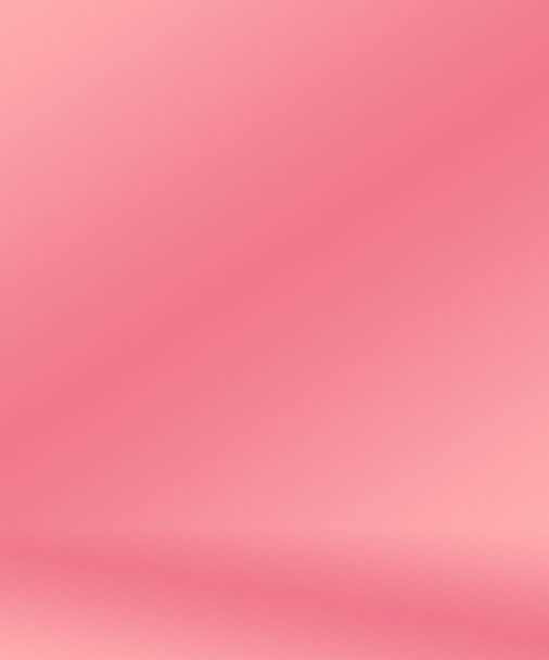 Abstraktní prázdné hladké světle růžové pozadí ateliéru, Použití jako montáž pro zobrazení výrobku, banner, šablona. - Fotografie, Obrázek