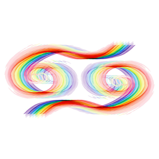 Psychedelic Rainbow - Vector, Image