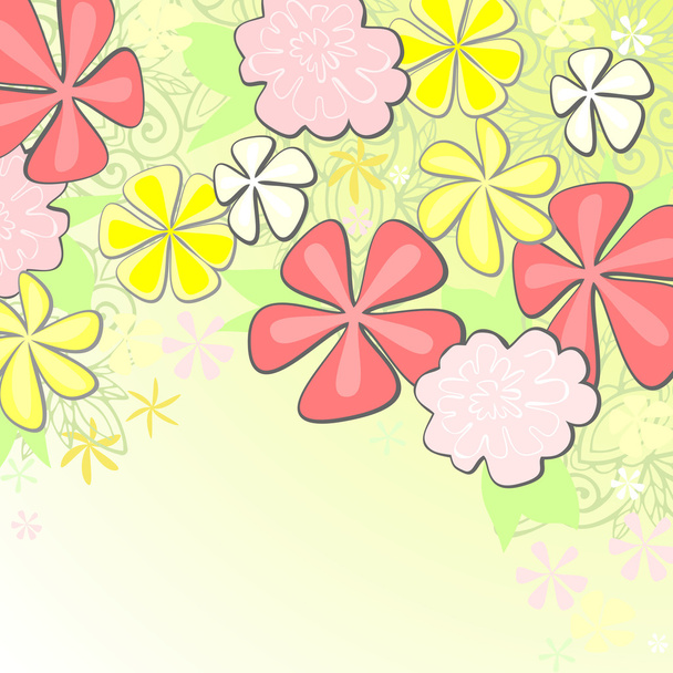 Spring floral background - Vector, afbeelding