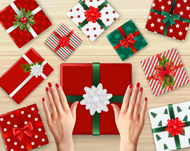 Christmas Realistic Background - Vector, Image