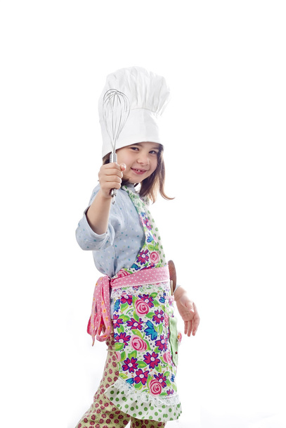 Little cook girl - Valokuva, kuva