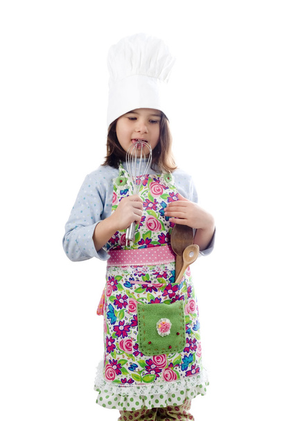 Little cook girl - 写真・画像