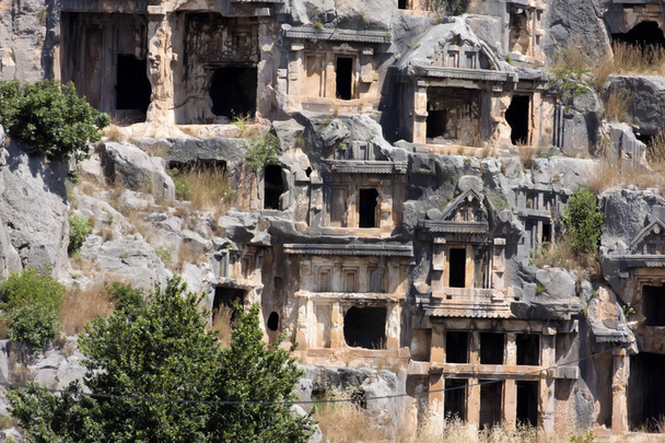 tumbas de roca de Demre Myra, Turquía
 - Foto, imagen