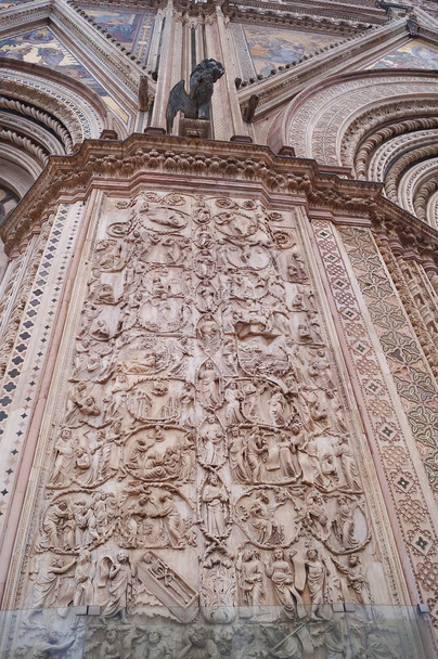 Detail fasády Orvieto katedrále, Itálie - Fotografie, Obrázek