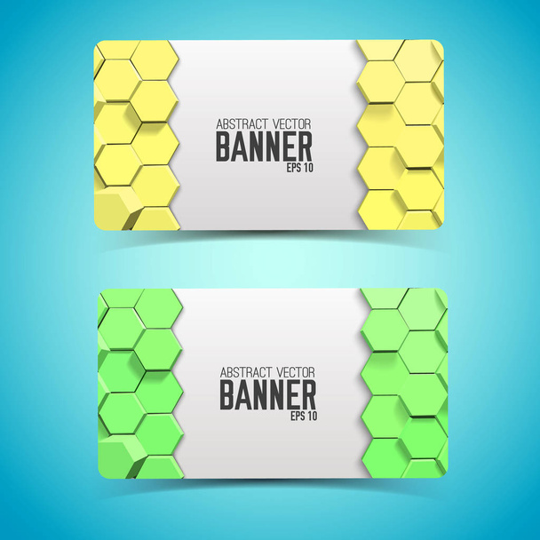 Geometric Abstract Horizontal Banners - Vector, afbeelding