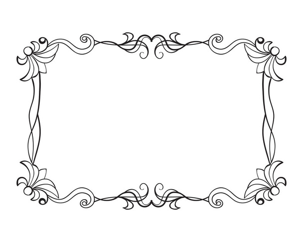 Nice vintage frame vector. Color can be easily changed - Vecteur, image