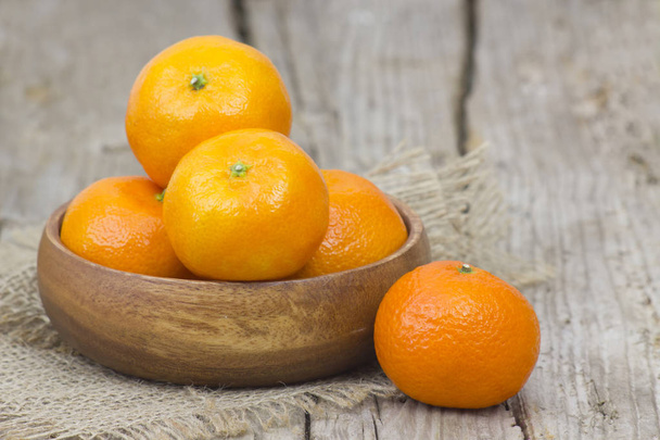 fresh tangerines in a bowl - Photo, Image