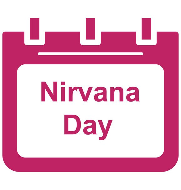 Nirvana den zvláštní události den vektorové ikony, které lze snadno upravit nebo upravit. - Vektor, obrázek