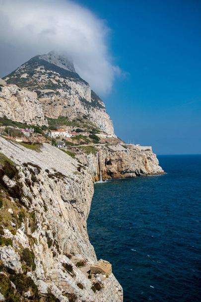Gibraltar, United Kingdom, 2nd October 2018:- The east coast of Gibraltar, looking north. Gibraltar is a British Overseas Territory located on the southern tip of Spain - Zdjęcie, obraz
