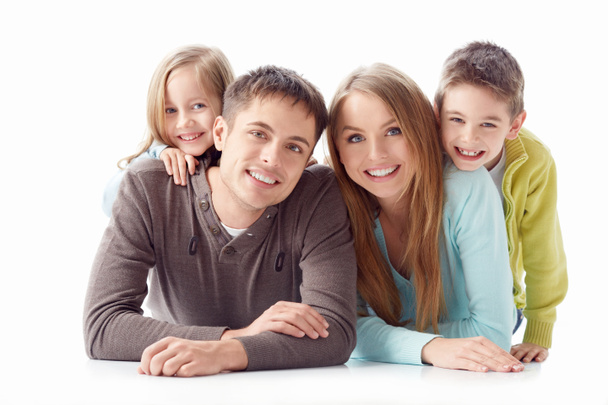Οικογένεια χαμογελαστών - Φωτογραφία, εικόνα