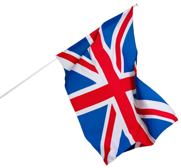 Flagge Großbritanniens isoliert auf weißem Hintergrund - Foto, Bild
