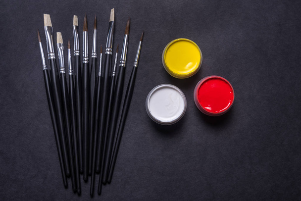 Set of paint brushes  - Foto, afbeelding