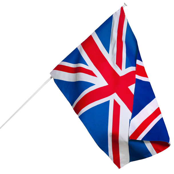 Flag of Great Britain isolated on white background - Foto, Imagem