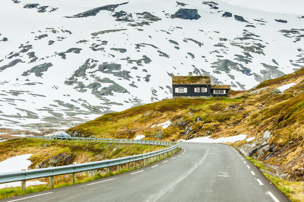 The Nibbevegen road up to Dalsnibba mountain, Norway - Foto, imagen