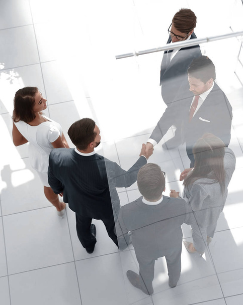 business background.handshake business men in the business center - Foto, Imagen