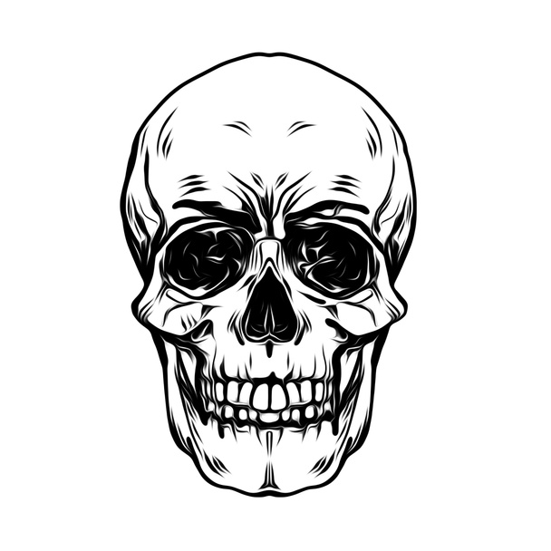 Evil skull illustration art - Photo, Image