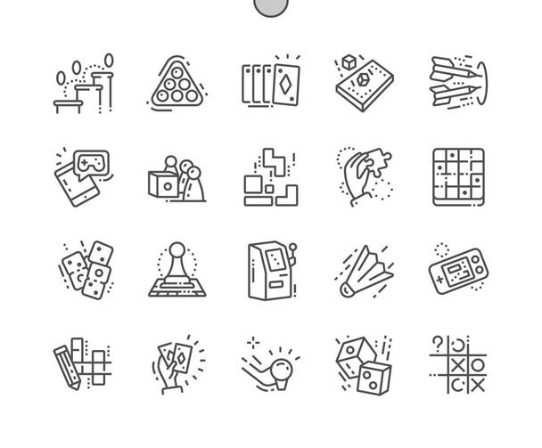 Giochi Ben realizzati Pixel Perfect Vector Thin Line Icons 30 2x Griglia per grafica Web e applicazioni
  - Vettoriali, immagini