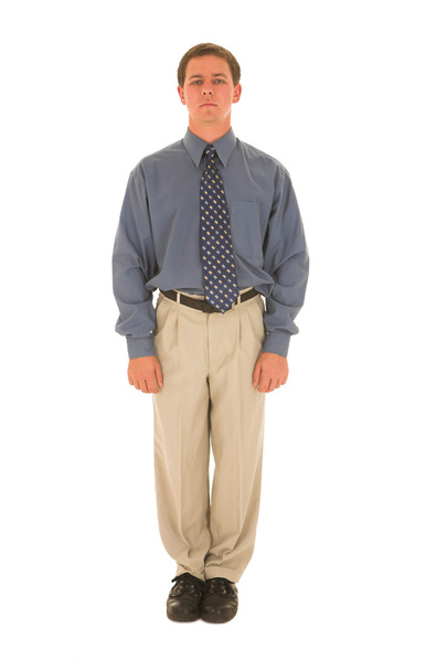 Business man standing up straight - Фото, изображение
