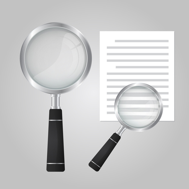 Magnifying glass vector - Vector, Image