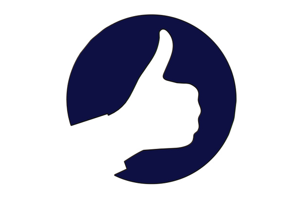 pictogram symbool ok - vector afbeelding, knop - Foto, afbeelding